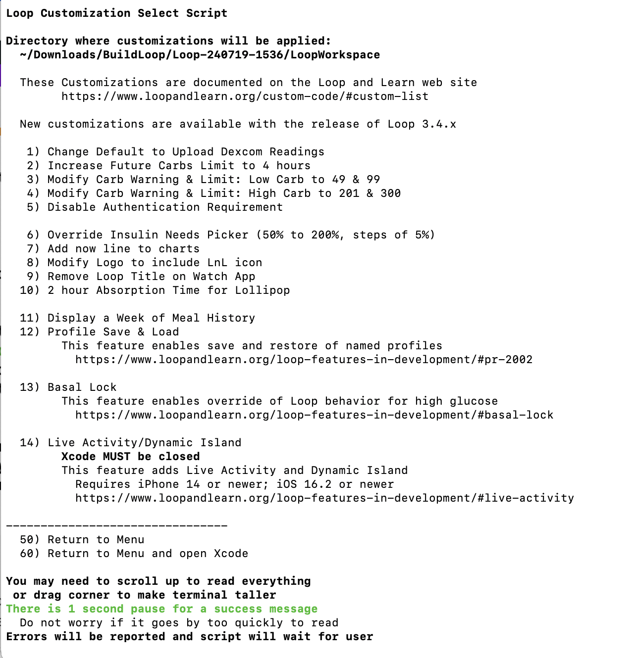 Build Select Loop 3.4<br />
